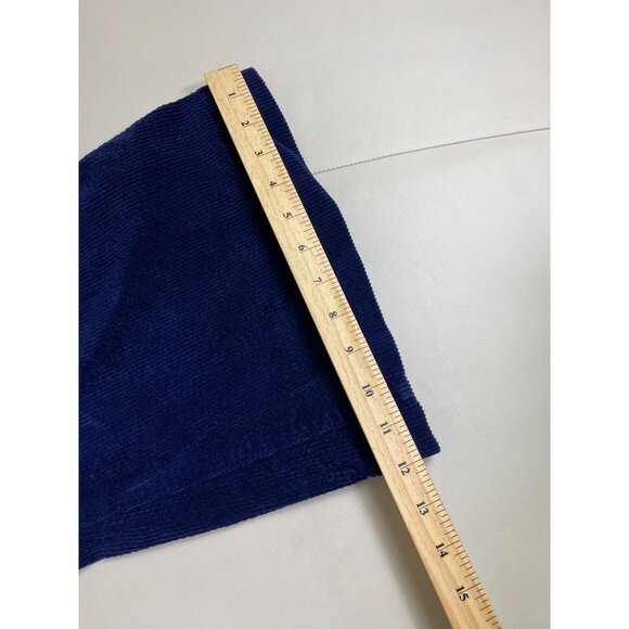 Rollas Navy Blue Corduroy Eastcoast Flare Overalls Women Size 25 Bib Western - Picture 10 of 16